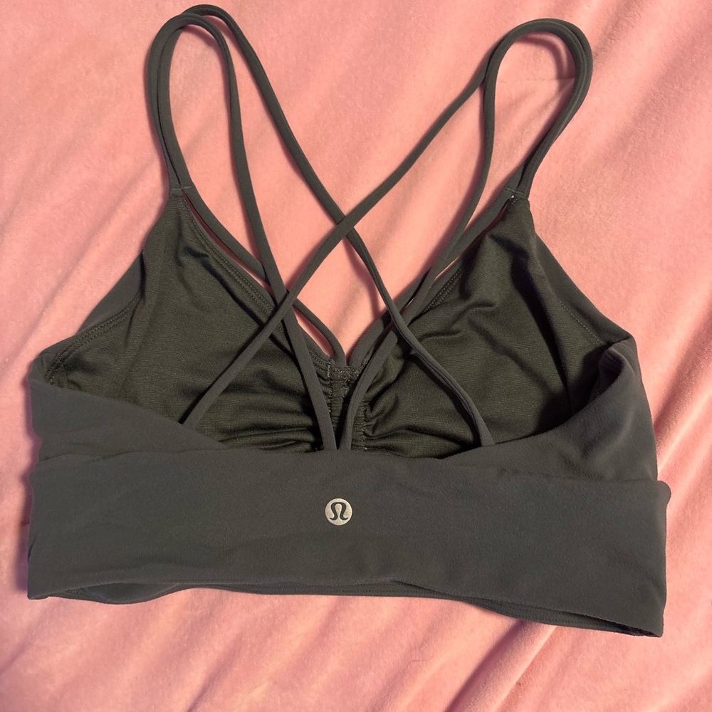 lululemon athletica Dark Grey Strappy Sports Bra